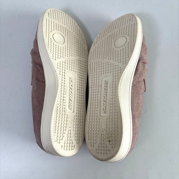 Skechers Madison Ave My Town Walking Sneakers Womens 9.5 Mauve Slip On Bow Shoes - Picture 8 of 9